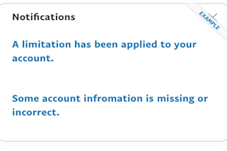 restore paypal limitation submit documents and fix issues