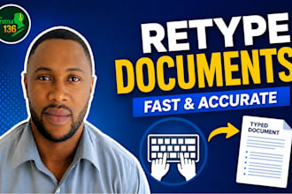 retype scanned documents into editable word files