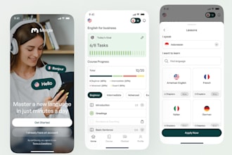 build e education learning app, language app, pronunciation app, ai kids website