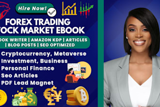 do SEO articles on personal finance, forex trading, stock market, lead magnet