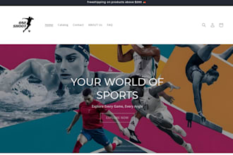 build football jersey shopify store sportwear website soccer academy website