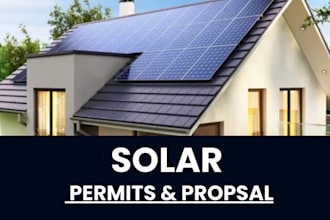 design solar system, solar permit proposal, pvsyst 3d, sale proposal, and boq