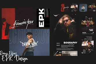 design clickable epk media kit design speaker kit dj one sheet epk kit flyer