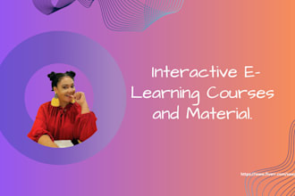 create interactive e learning courses and material