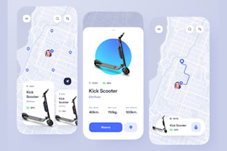 develop scooter app e bike app and gps tracking app