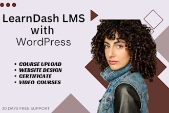 help build elearning website using learndash, tutor lms