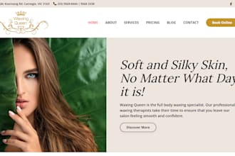 build spa website body treatments massage website get subscription facial leads