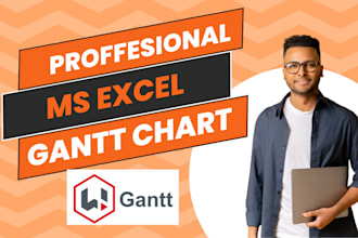 create microsoft excel project schedule gantt chart timeline