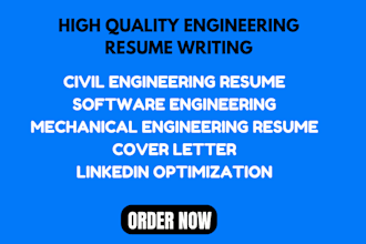 write professional software, IT, mechanical, faang resume