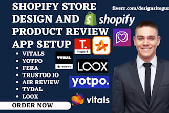 setup shopify product review vitals yotpo fera trustoo io air review tydal loox
