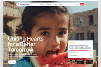 design nonprofit website charity website donation website ngo on wordpres