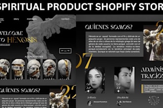 7figure profitable spiritual product shopify store tarot website spiritual store