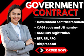 secure government contract do bid proposal rfp rfq rfi get samgov cage code