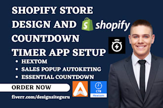 setup shopify countdown timer hextom sales popup autoketing essential countdown