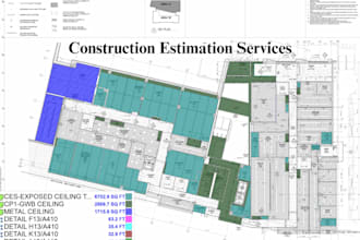 do cost estimation and quantity takeoff for all construction trades