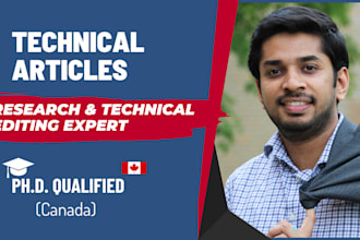 write technical articles and research