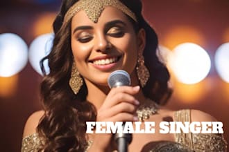 be your female vocalist pop rnb rock gopsel music  in hindi and english edm song