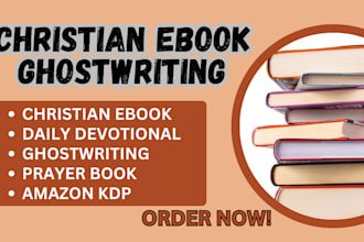 ghostwrite christian ebook daily devotional ghostwriting prayer book journal