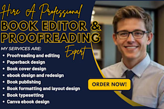 edit, format ebook do layout design book typesetting, proofreading, book editing