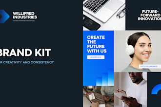 design branding kit brand identity style guidelines book company logo playful