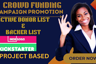 do crowdfunding backers list kickstarter indiegogo  promotion
