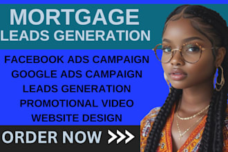 mortgage marketing leads real estate leads facebook google ads campaign