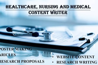 write public health management, medicine and nursing
