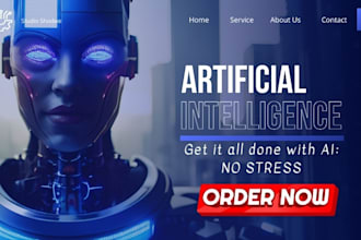 design ai automation agency website, chatbot website, ai agency mortgage website