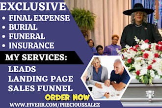 generate final expense lead burial insurance funeral final expense sales funnel