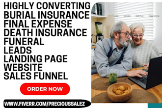 generate death insurance lead burial senior insurance final expense sales funnel