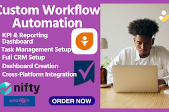 set up smartsheet, monday crm, clickup, asana, trello, automate your workflow