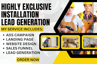 generate high quality installation leads contractor remodeling renovation leads