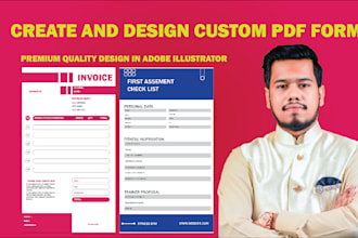 create fillable PDF form in adobe acrobat and unique design