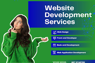 develop websites using, js, react, nodejs, typescript,