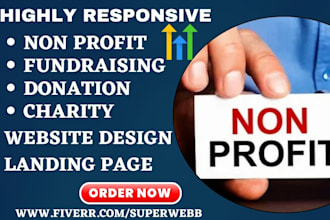 design gohighlevel non profit political donation ngo ghl charity website