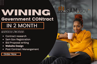 design government contract website to win government contract on sam gov
