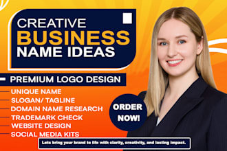 create your business name, slogan, logo and brand identity