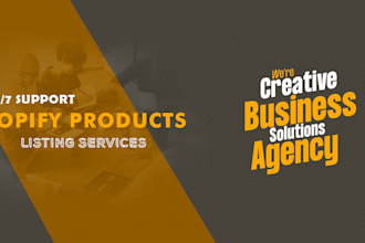professional shopify product listing manually from excel or supplier website