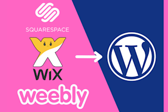 redesign migrate or clone weebly wix duda website  transfer hostinger wordpress