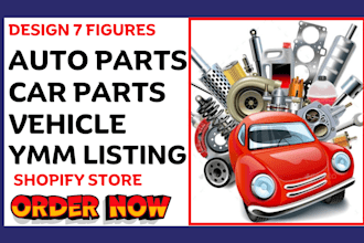 design auto part shopify store auto parts store auto part website