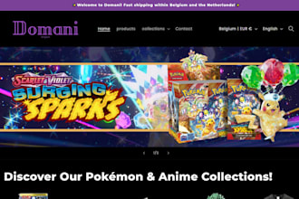 design pokemon shopify store pokemon trading game cards store pokemon website