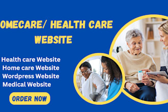 build home care website, elderly care, health care website, staffing website