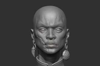 3d miniature for 3d printing, 3d sculpting, 3d sculpture, 3d character