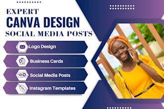 design expert canva templates for social media post