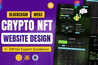 bitcoin crypto blockchain, web3 nft marketplace website design