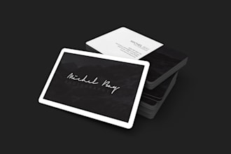 create a modern and professional business card design