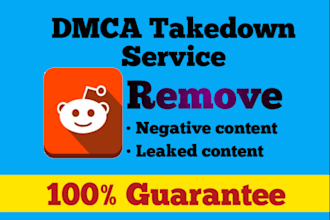remove content  send dmca takedown notices on reddit, google