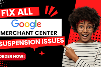 fix all google merchant center suspension issues, gmc misrepresentation, gtin