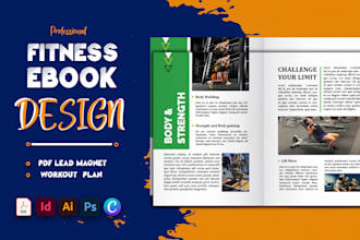 design health fitness ebook, pdf lead magnet, workout plan, yoga medical freebie