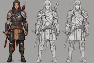 make a custom dnd character logo and friendship portrait